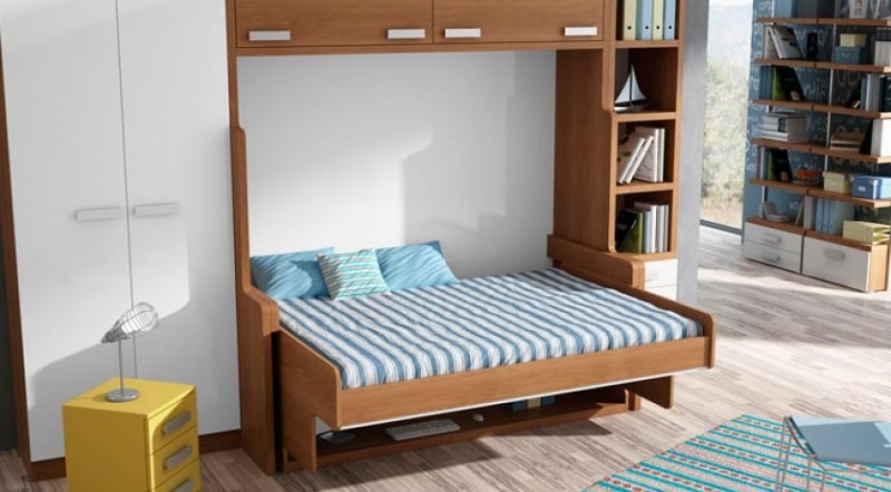 Mueble cama abatible de matrimonio escritorio
